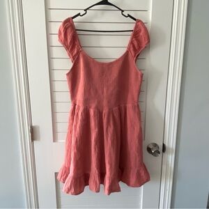 American Eagle Pink Summer Dress Size XL New with Tags 100% Cotton